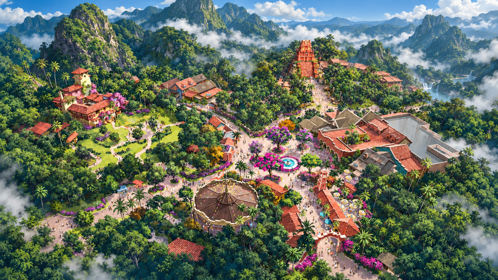 Tropical Americas concept art at Disney’s Animal Kingdom