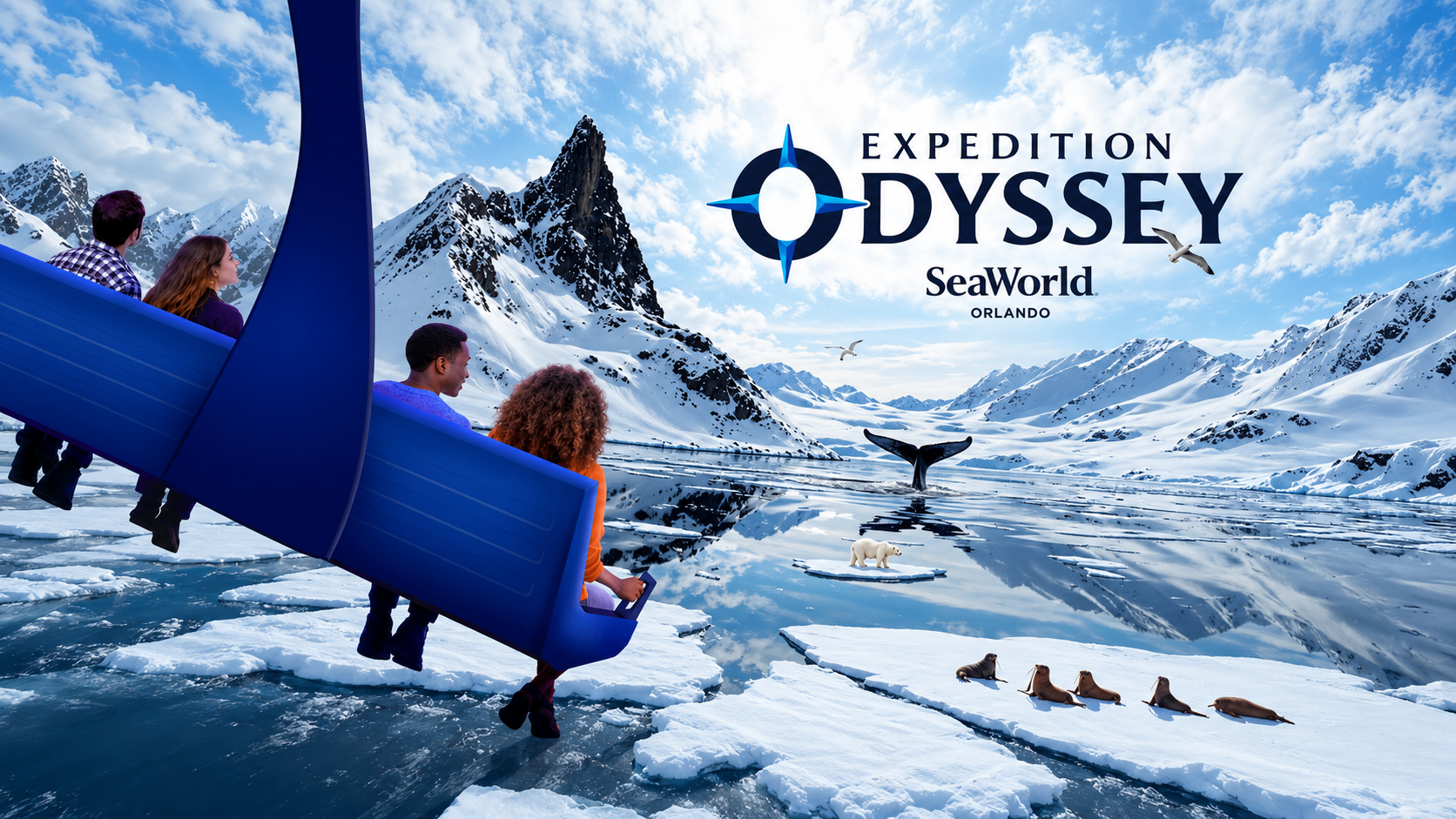 Expedition Odyssey Fire and Ice attraction at SeaWorld Orlando