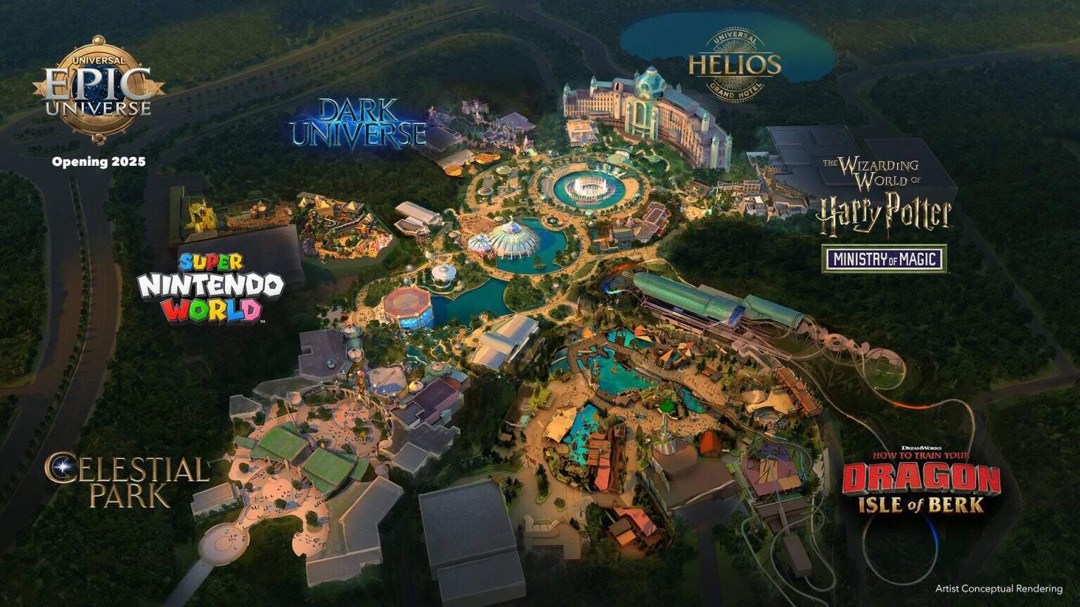 Universal Epic Universe theme park at Universal Orlando Resort